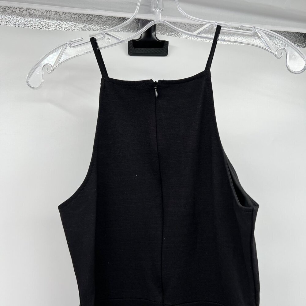 Lulus Womens Sheath Dress Halter Sleeveless Tulip Hem Black Size Medium LBD - Picture 5 of 9